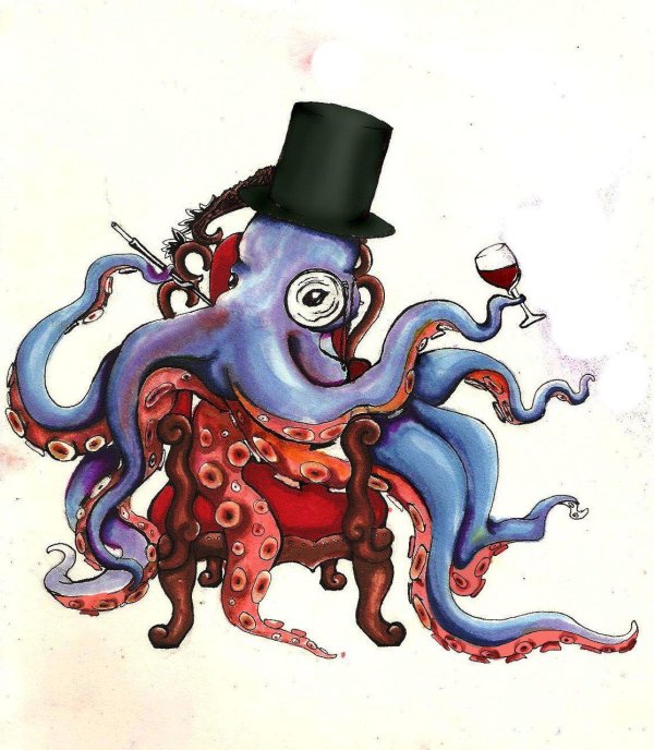 веселый осьминог