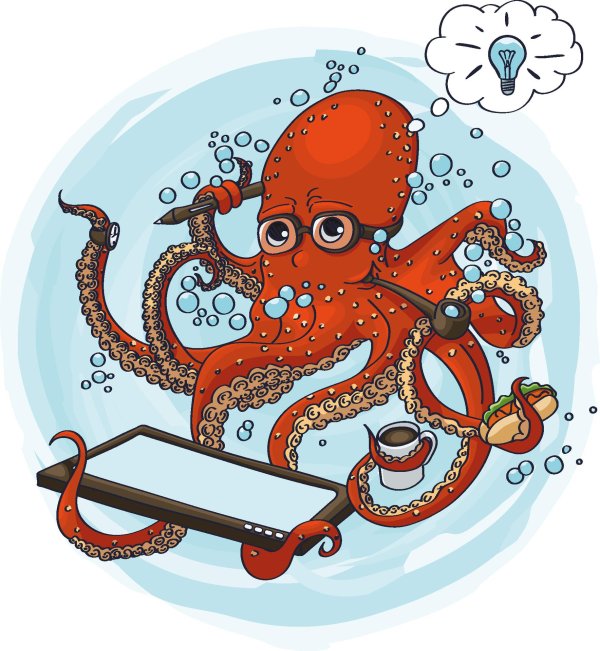 осьминог мультик