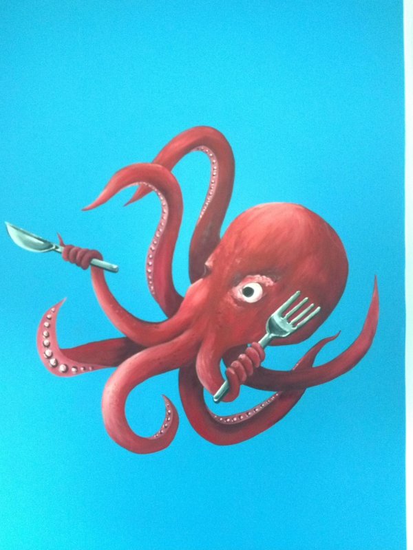 осьминог картина