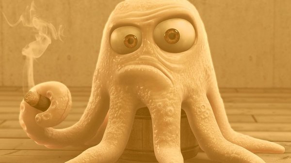 если тебе грустно подумай про осьминога