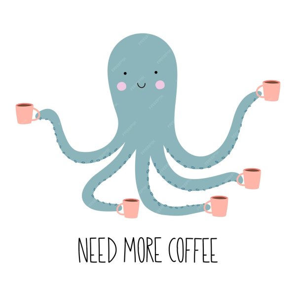 осьминог иллюстратор