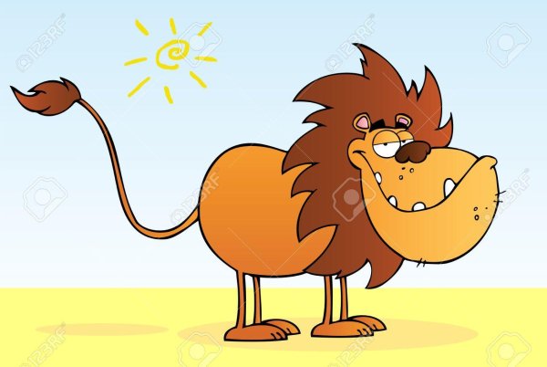 мультяшные львы