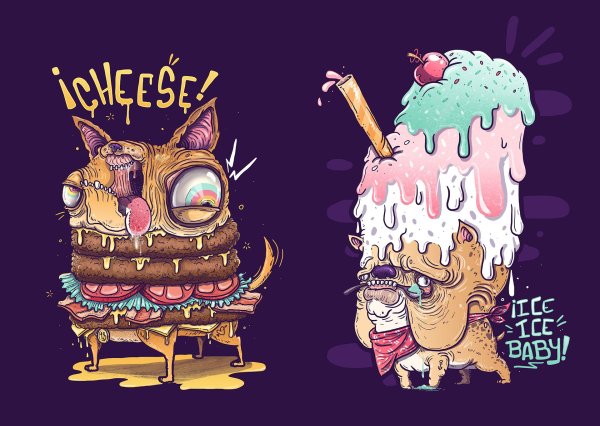 рисунки мороженого