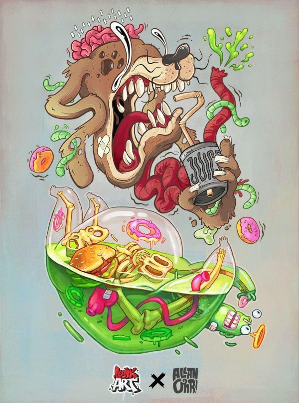 граффити монстрики