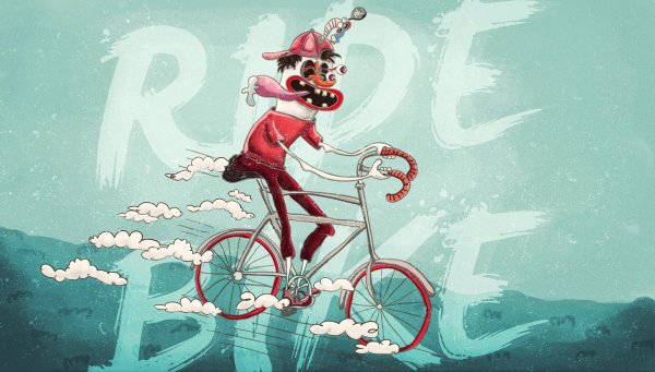 велосипед мультяшный