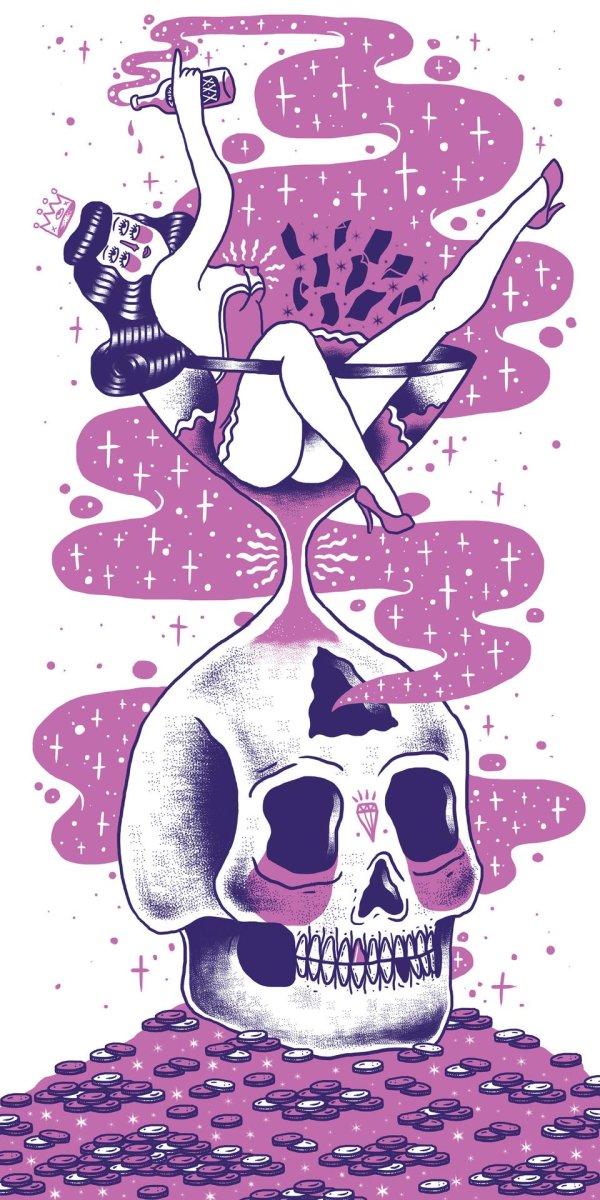 эскиз череп