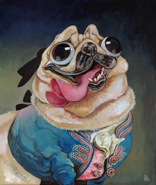 мультяшные мопсы