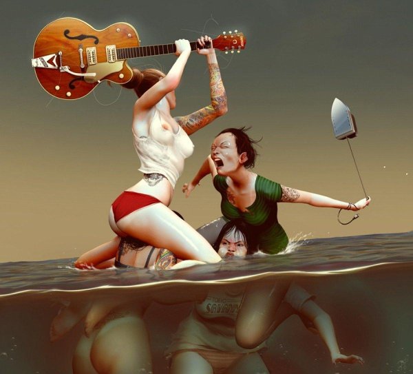 гитара девушка