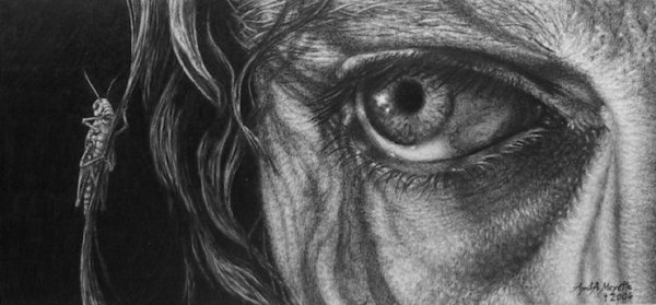 гиперреализм карандашом глаз