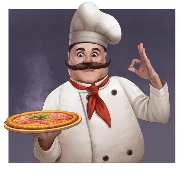 пицца мультяшная