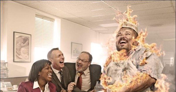 горящая голова