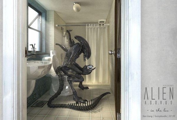 монстр чужой