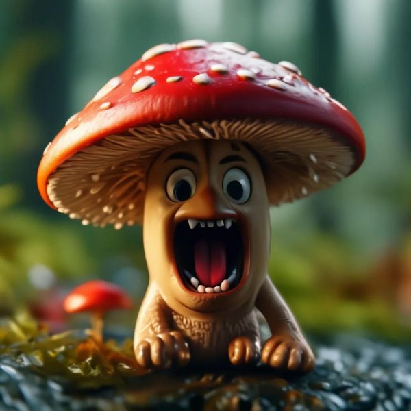 мультяшный грибочек