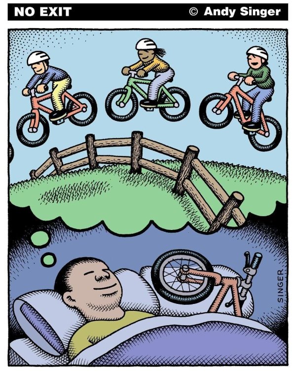 горный велосипед комиксы