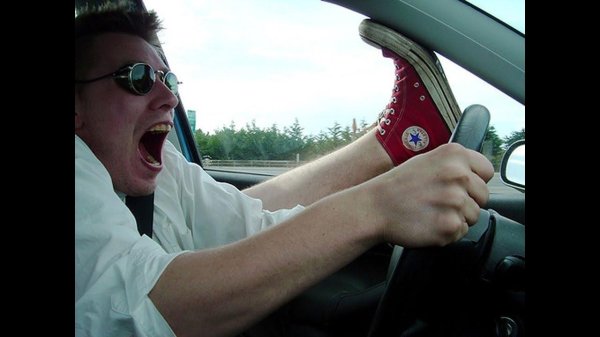 сумасшедший водитель