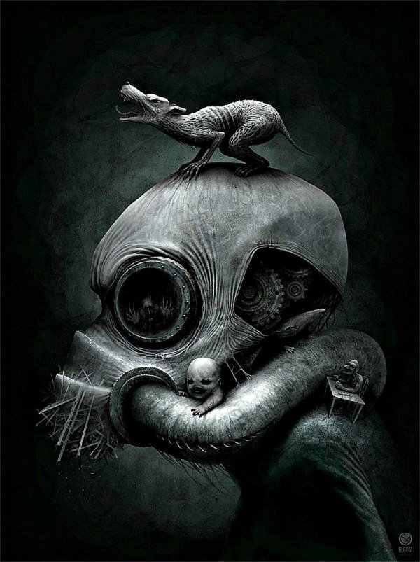 жуткие арты