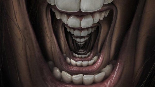 улыбка ужастик