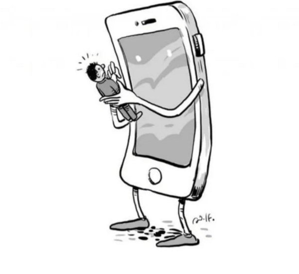 смартфон карикатура