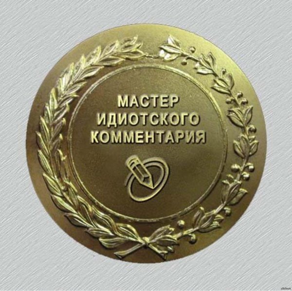 мастер идиотского комментария медаль