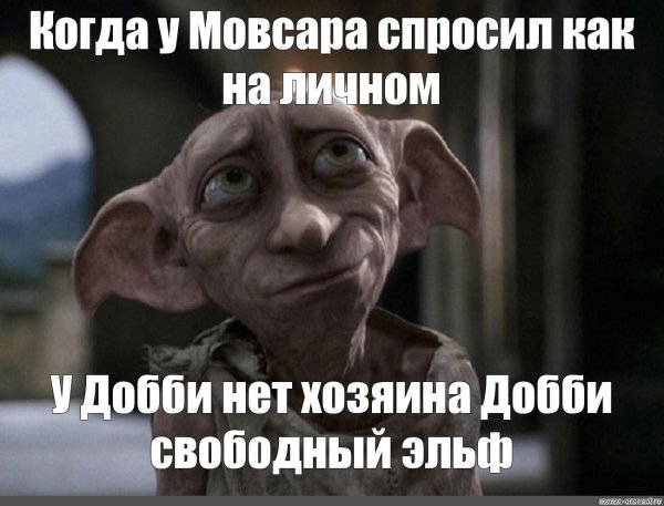хозяин дал добби носок добби свободен