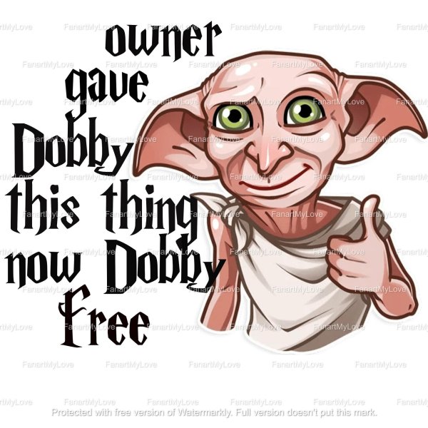 стикеры гарри поттер добби