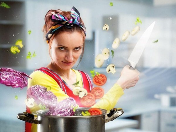 кухня девушка