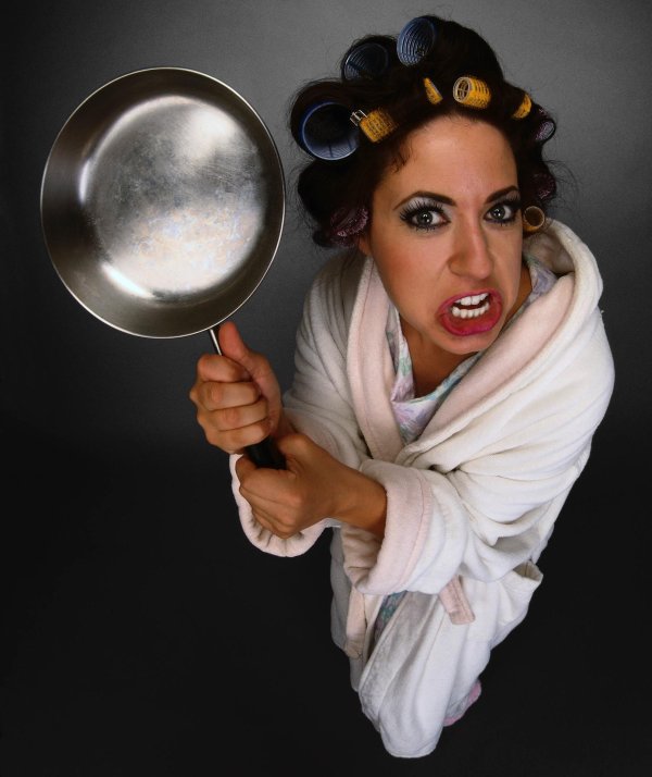 сумасшедшая женщина