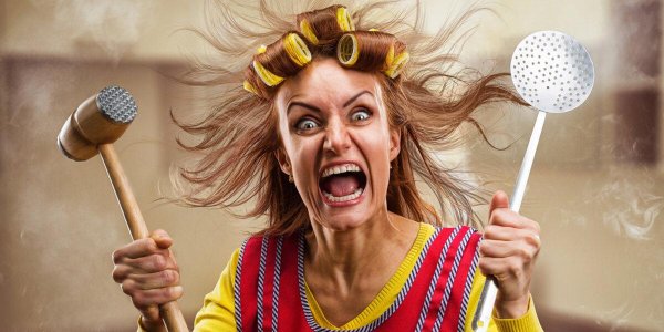 сумасшедшая женщина