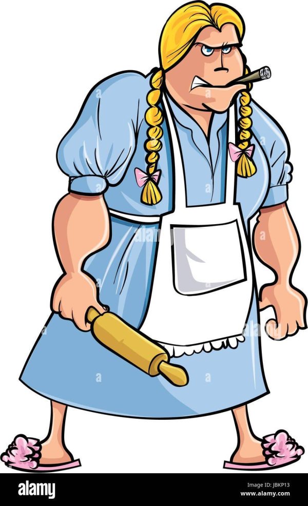 баба со скалкой