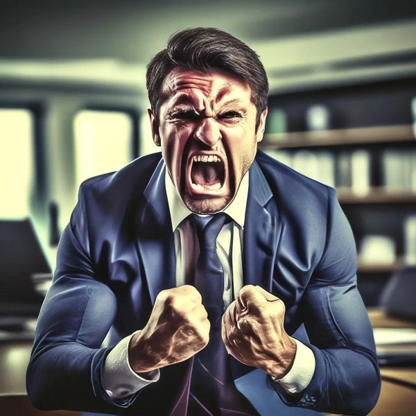 angry boss