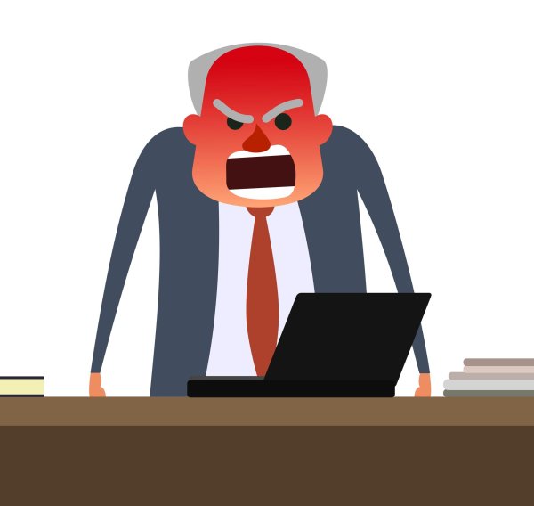 angry boss