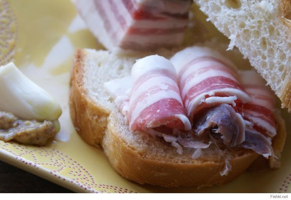 закуска с салом