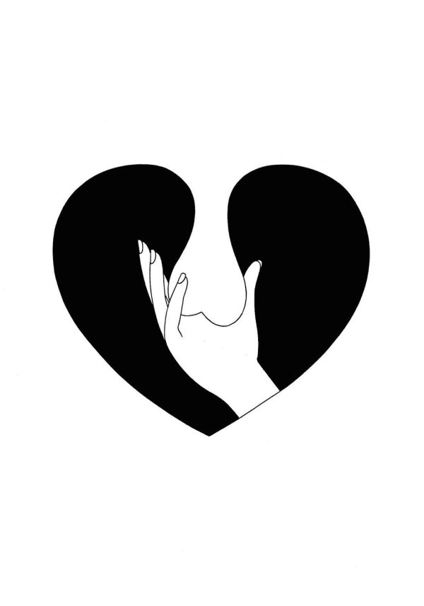 перевернутое сердце