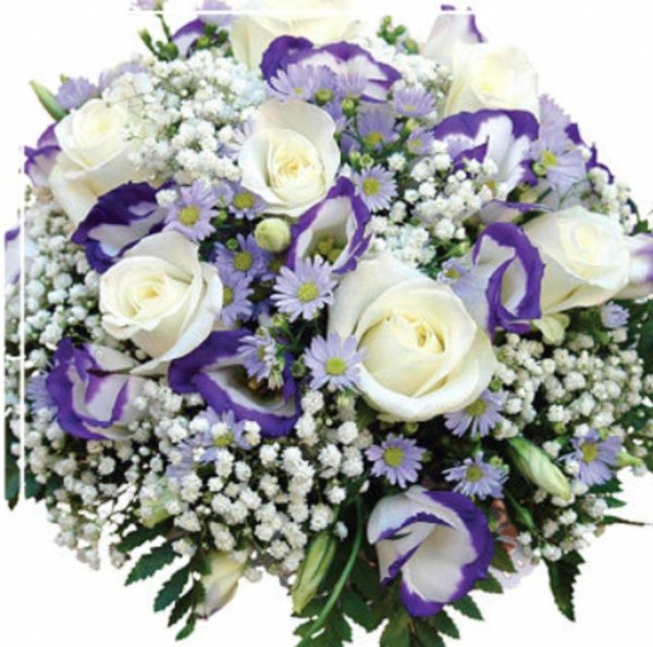 сиреневый букет невесты