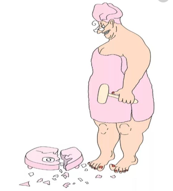 карикатура женщина