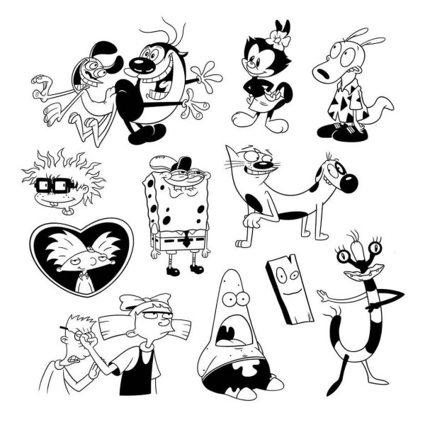 тату мультяшки