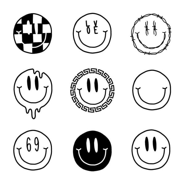 смайлики карандашом