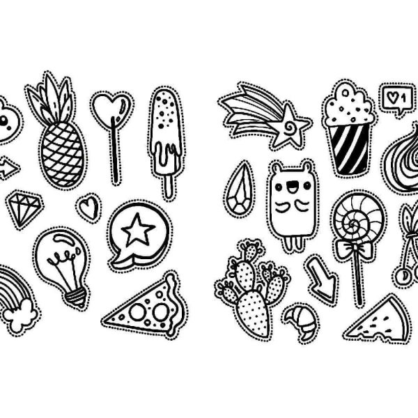 раскраска стикеров