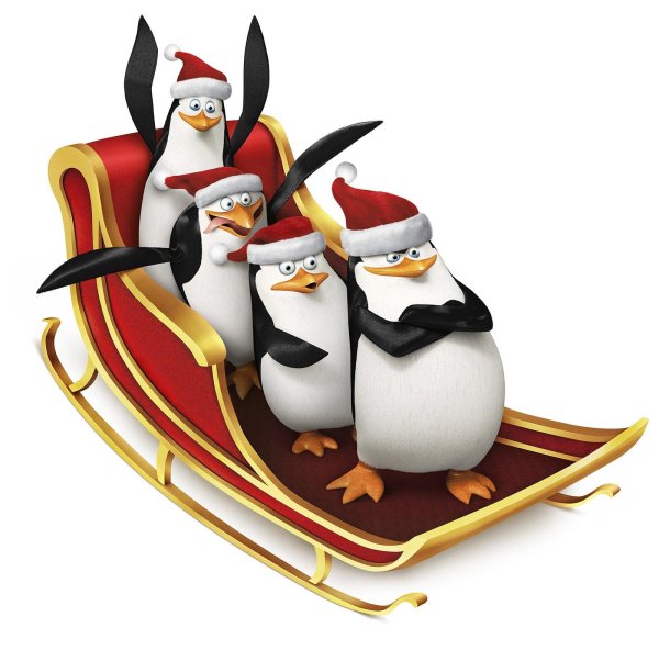 пингвины из мадагаскара в рождественских приключениях