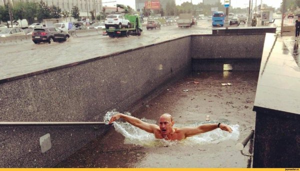 затопление метро