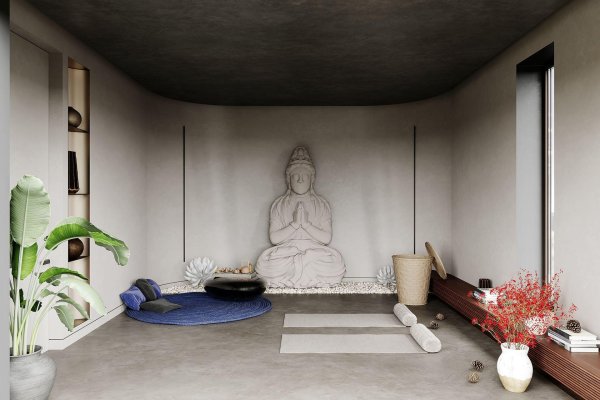 сад дзен будда