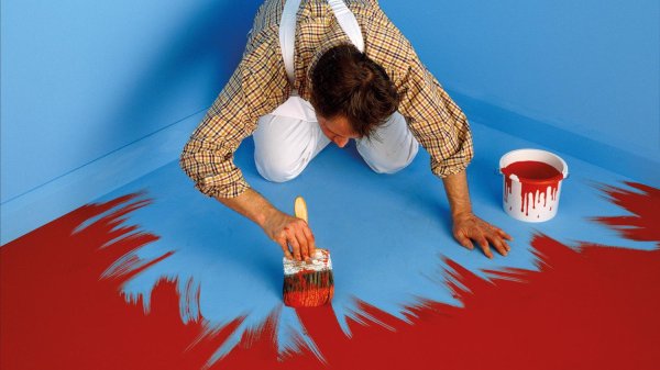 окрашенный пол