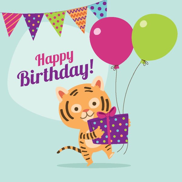 наклейки happy birthday