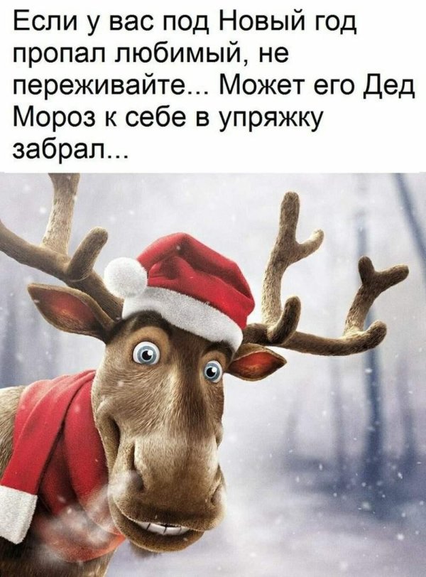 лось новогодний