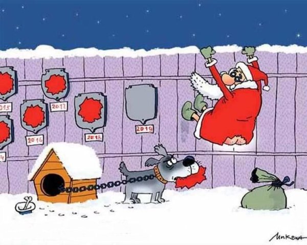 новогодние карикатуры