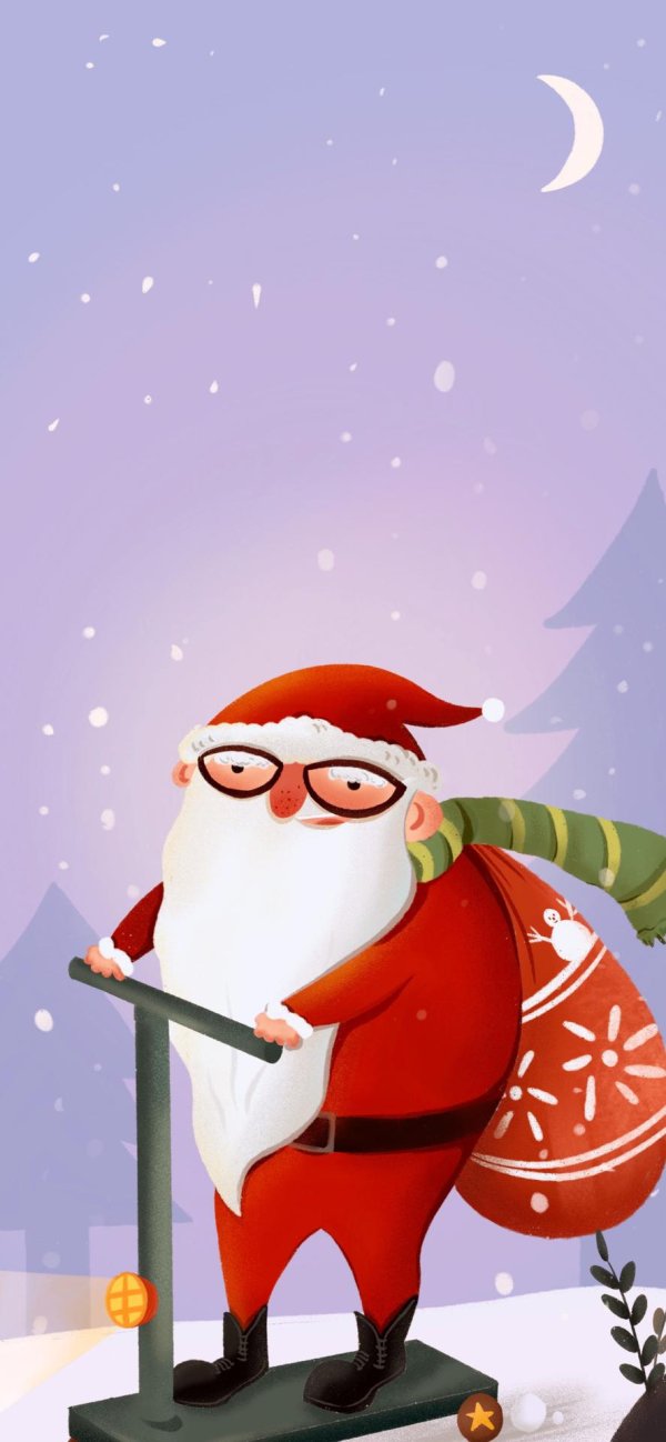 мультяшный санта