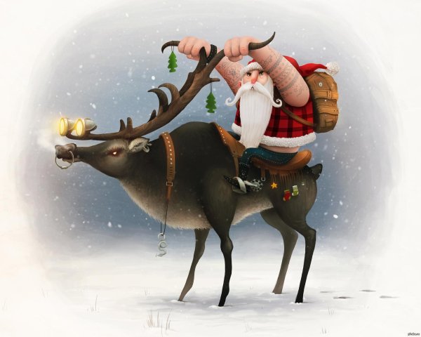 санта клаус рождество