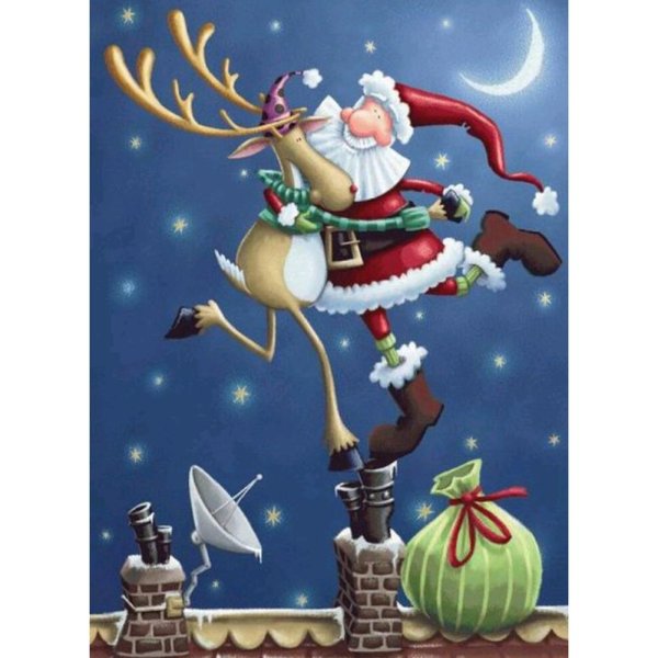 прикольная новогодняя открытка