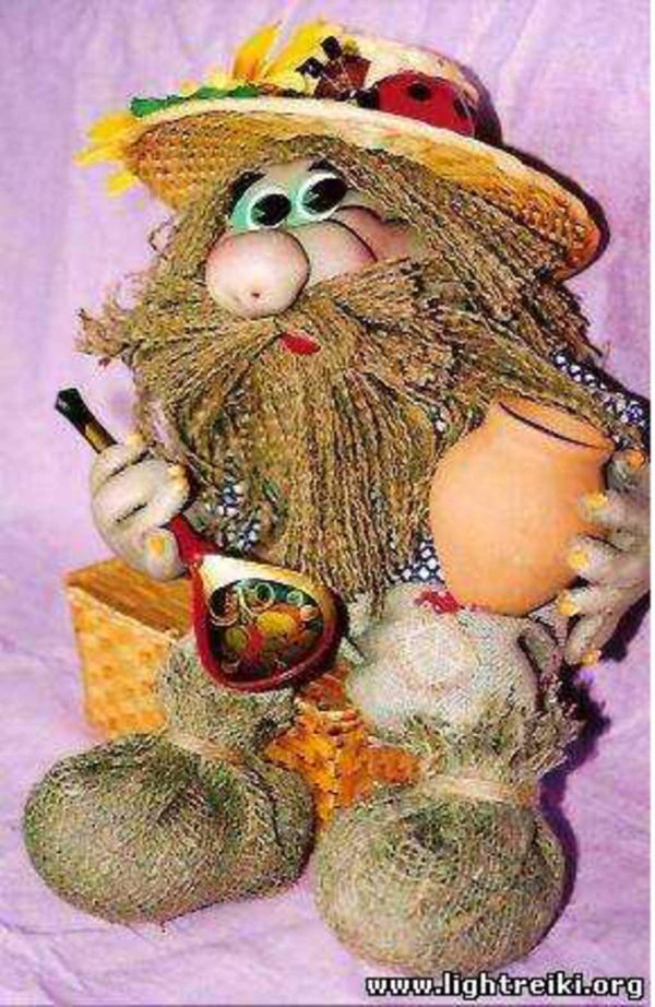 домовёнок своими руками из мешковины