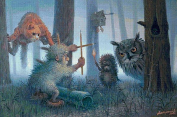 кот и домовой художник вячеслав алатырский